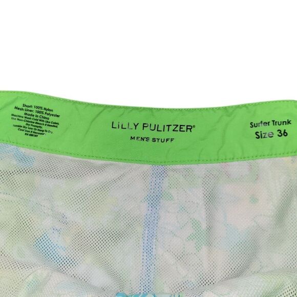 LILLY PULITZER MEN'S STUFF SURFER TRUNK SIZE 36. ^ - Picture 3 of 3